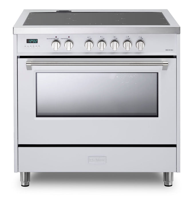 Verona 36-Inch 5.0 Cu. Ft. Colored Designer Series Five-Burner Induction Range with True European Convection Oven