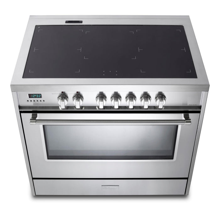Verona 36-Inch 5.0 Cu. Ft. Colored Designer Series Five-Burner Induction Range with True European Convection Oven