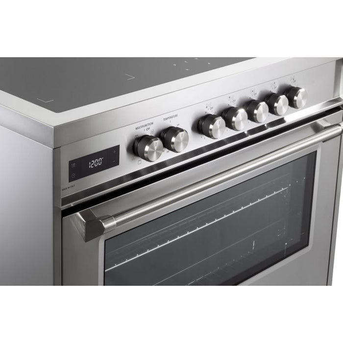 Verona Ultima 36-Inch 5.0 Cu. Ft. Colored Freestanding Induction Range with Five Cooking Zones, Dual Convection, and Air Fry