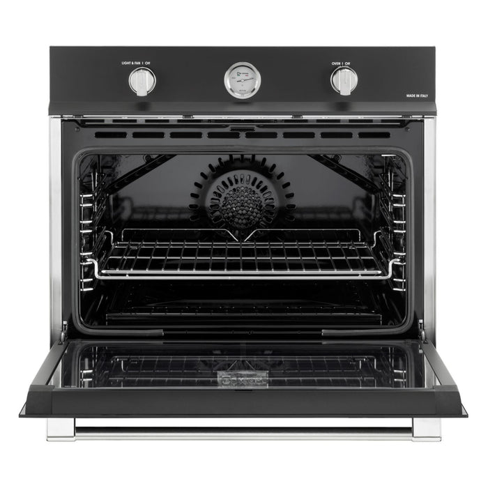 Verona 30-Inch Matte Black Built-In Gas Oven with 3.5 Cu. Ft. Capacity, Convection, Infrared Broiler and Digital Controls