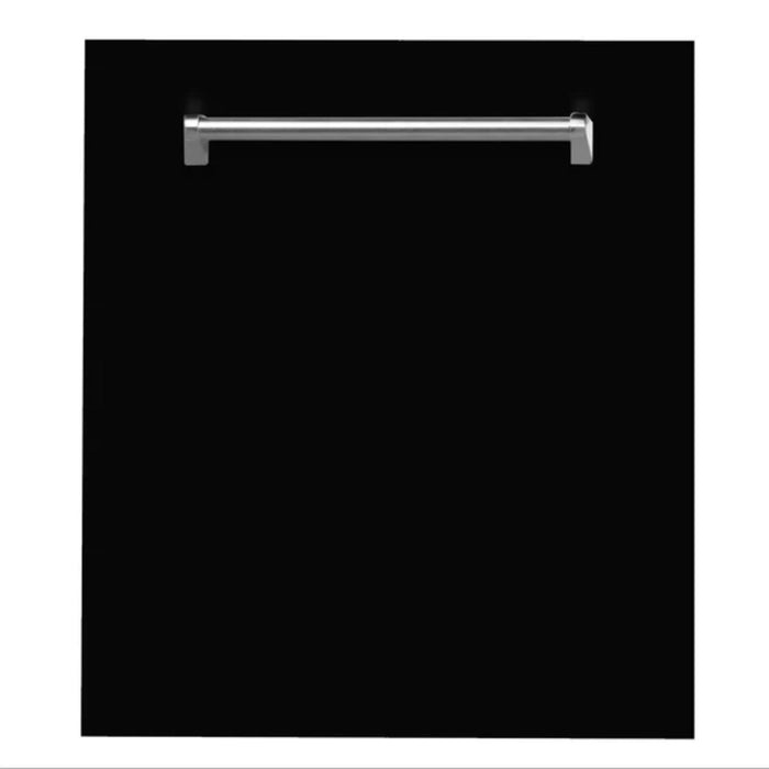 ZLINE 24-Inch Top Control Built-In Dishwasher with Stainless Steel Panel & Tub in Multi Color With Traditional Style Handle