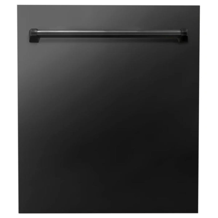 ZLINE 24-Inch Top Control Built-In Dishwasher with Stainless Steel Panel & Tub in Multi Color With Traditional Style Handle