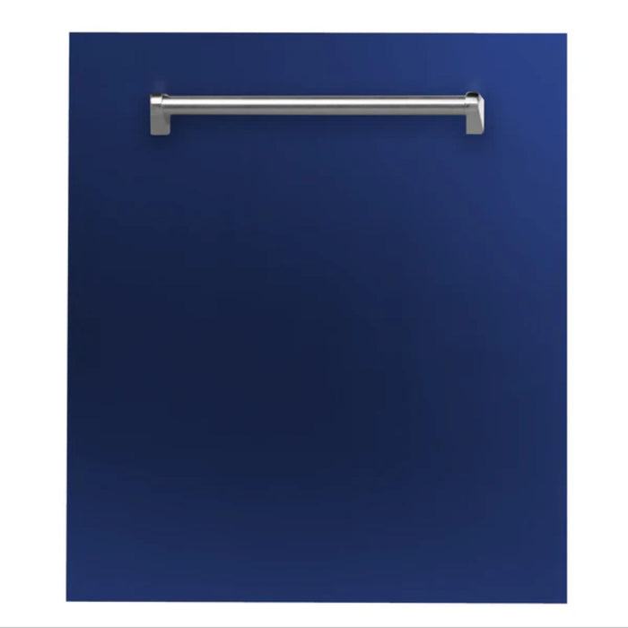 ZLINE 24-Inch Top Control Built-In Dishwasher with Stainless Steel Panel & Tub in Multi Color With Traditional Style Handle