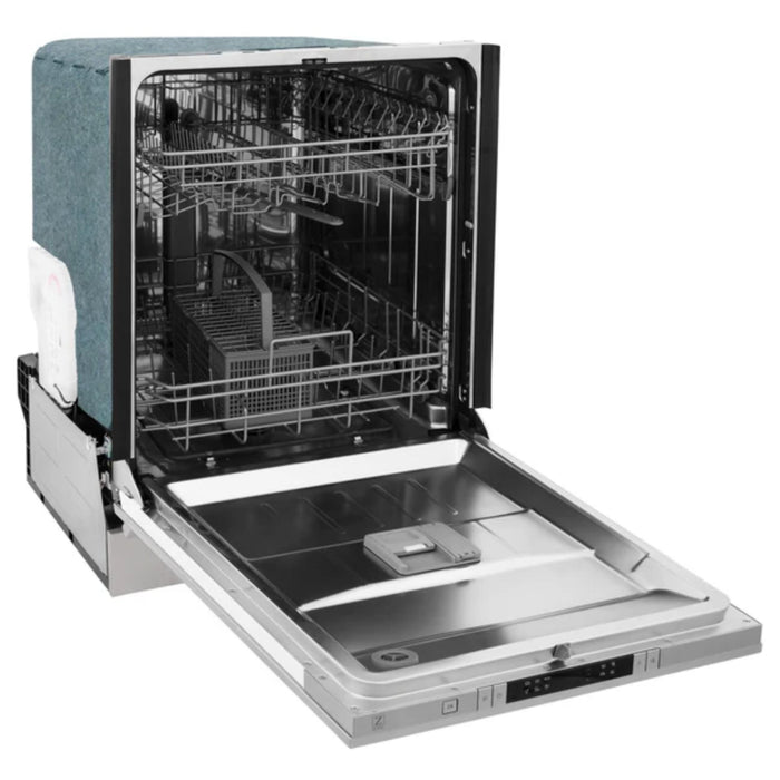 ZLINE 24-Inch Top Control Built-In Dishwasher with Stainless Steel Panel & Tub in Multi Color With Traditional Style Handle