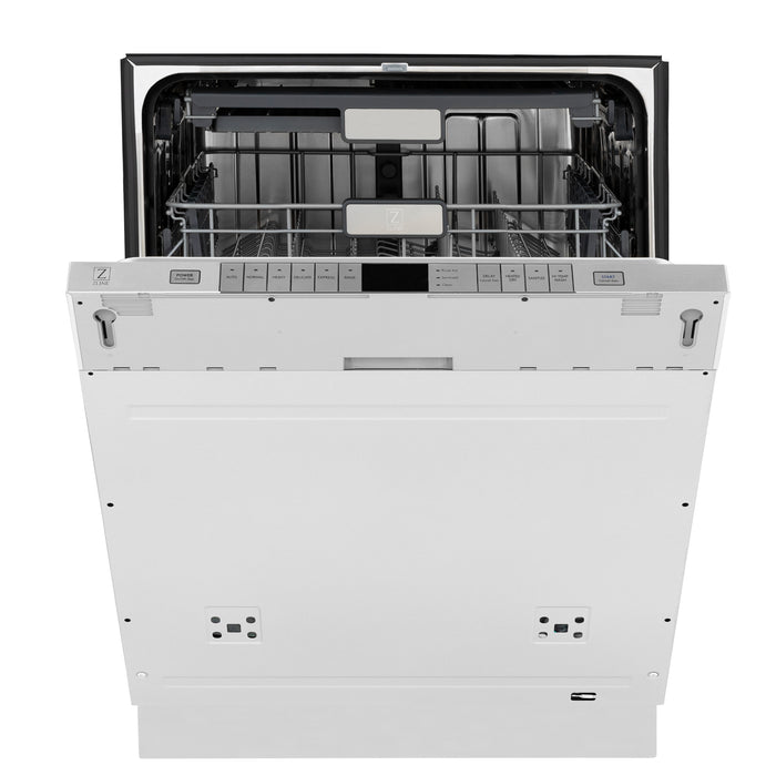 ZLINE 24" Monument Series 3rd Rack Top Touch Control Dishwasher in Stainless Steel with Stainless Steel Tub