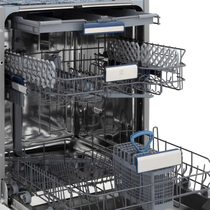 ZLINE Autograph Edition 24" Tallac Series 3rd Rack Top Control Built-In Tall Tub Dishwasher