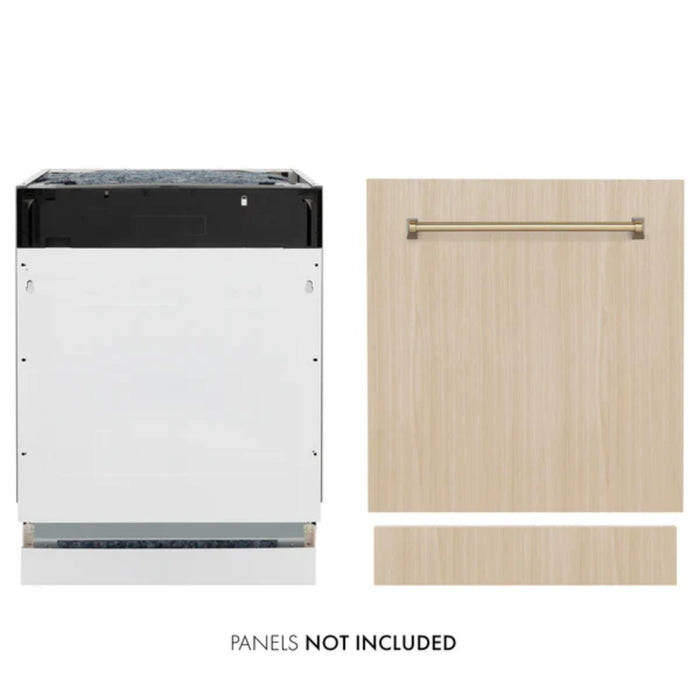ZLINE Autograph Edition 24" Tallac Series 3rd Rack Top Control Built-In Tall Tub Dishwasher