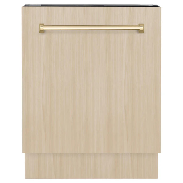 ZLINE Autograph Edition 24" Tallac Series 3rd Rack Top Control Built-In Tall Tub Dishwasher