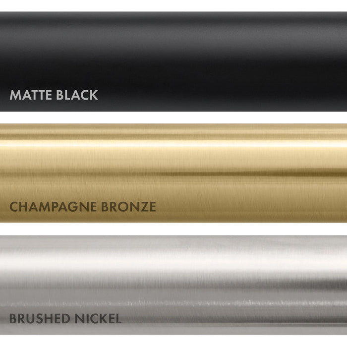 ZLINE Autograph Edition Gemini Pull-Down Single Handle Kitchen Faucet in Matte Black and Champagne Bronze