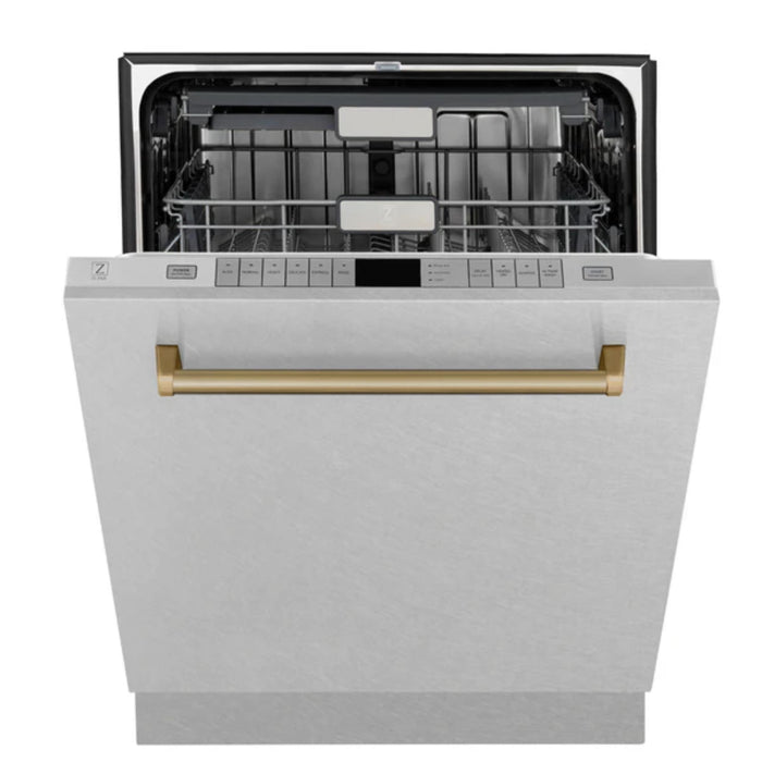 ZLINE Autograph Edition 24" Monument Series 3rd Rack Top Touch Control Tall Tub Satin Stainless Steel Dishwasher