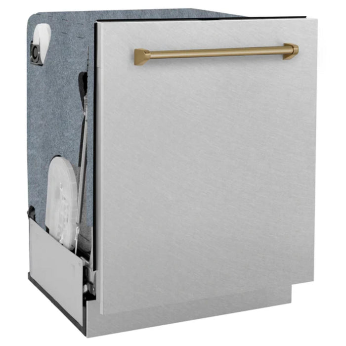 ZLINE Autograph Edition 24" Monument Series 3rd Rack Top Touch Control Tall Tub Satin Stainless Steel Dishwasher