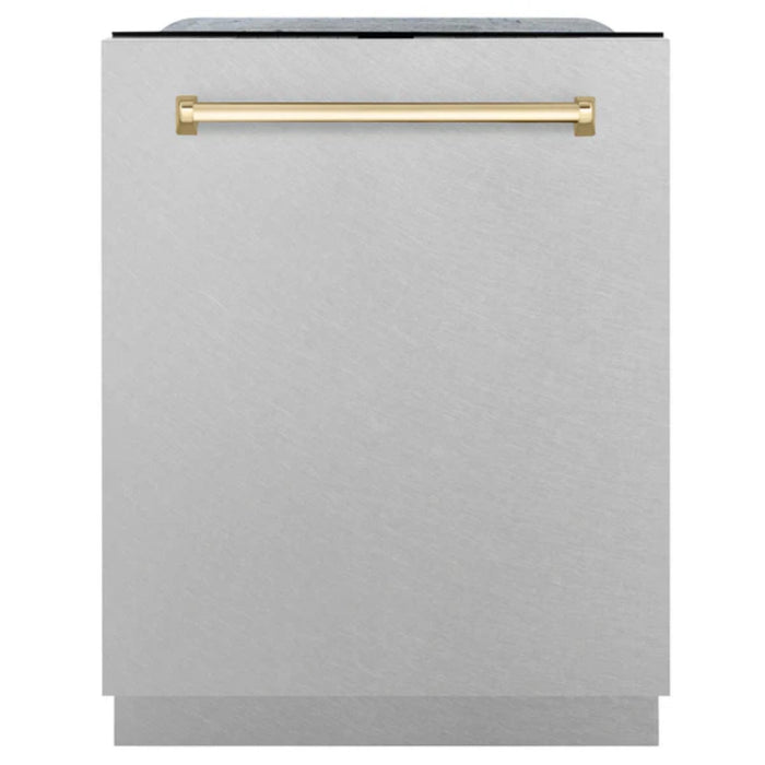 ZLINE Autograph Edition 24" Monument Series 3rd Rack Top Touch Control Tall Tub Satin Stainless Steel Dishwasher