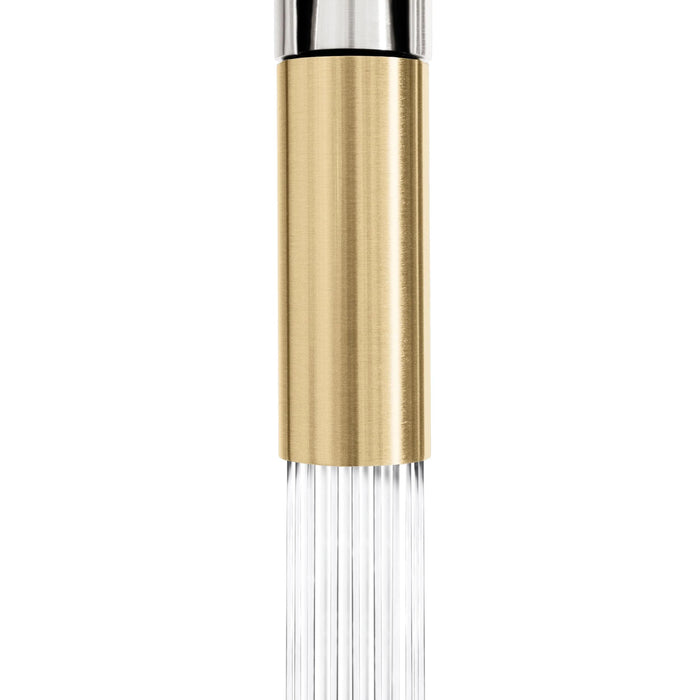 ZLINE Autograph Edition Sierra Pull-Down Spring Single Handle Kitchen Faucet in Brushed Nickel and Champagne Bronze