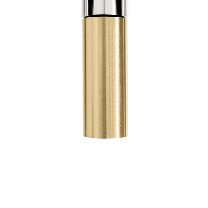 ZLINE Autograph Edition Sierra Pull-Down Spring Single Handle Kitchen Faucet in Brushed Nickel and Champagne Bronze
