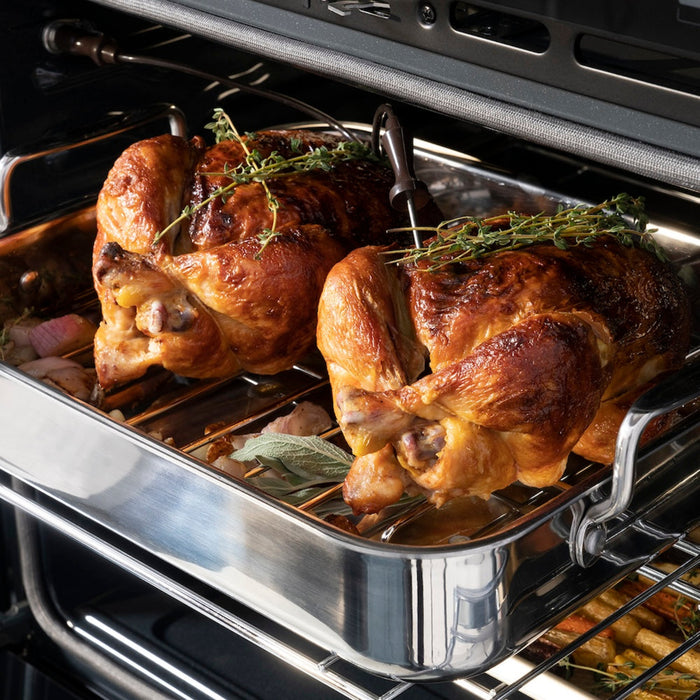 ZLINE 30" Autograph Edition Professional True Convection Single Wall Oven with Air Fry and Self Clean in Stainless Steel with Champagne Bronze Handle