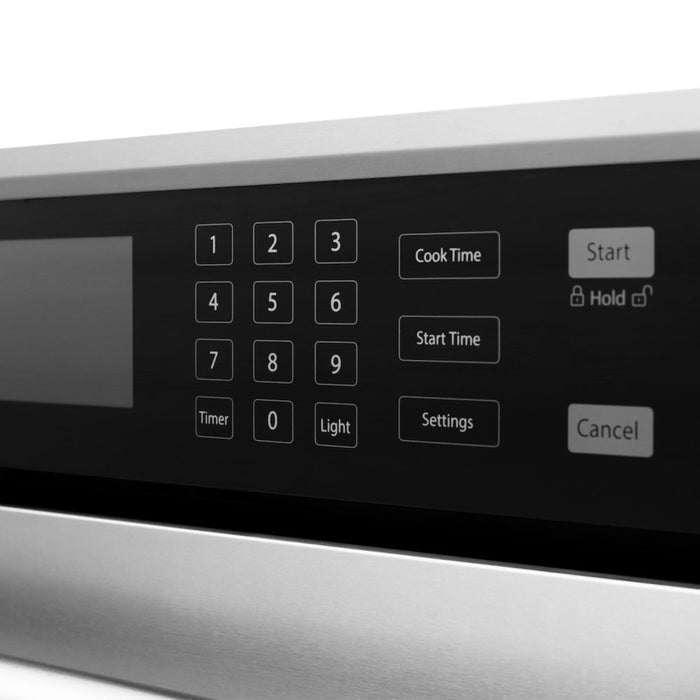 ZLINE 30" Autograph Edition Professional True Convection Single Wall Oven with Air Fry and Self Clean in Stainless Steel with Champagne Bronze Handle
