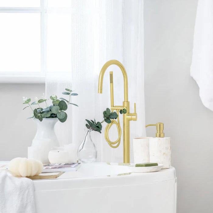 ZLINE Emerald EMBY-BTF Bay Free-Standing Bath Tub Filler with Hand Shower