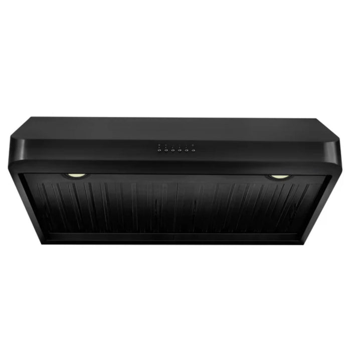 ZLINE 600 CFM Ducted Under Cabinet Range Hood in Black Stainless Steel
