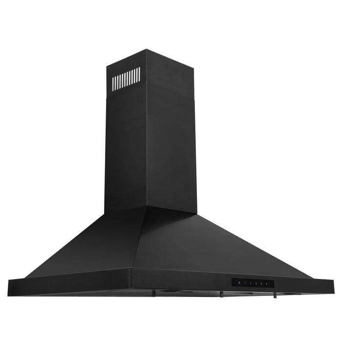 ZLINE 36" Convertible Vent Wall Mount Range Hood in Black Stainless Steel