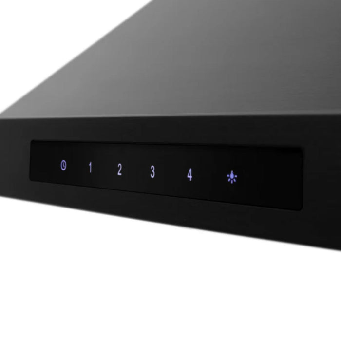 ZLINE Wall Mount Range Hood in Black Stainless Steel