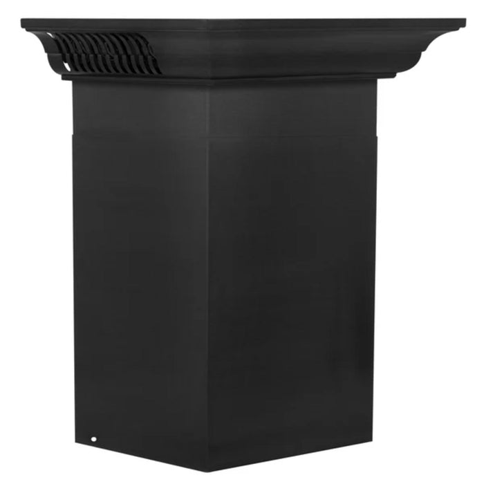 ZLINE Black Stainless Steel Wall Mount Range Hood with CrownSound Bluetooth Speakers (BSKBNCRN-BT)