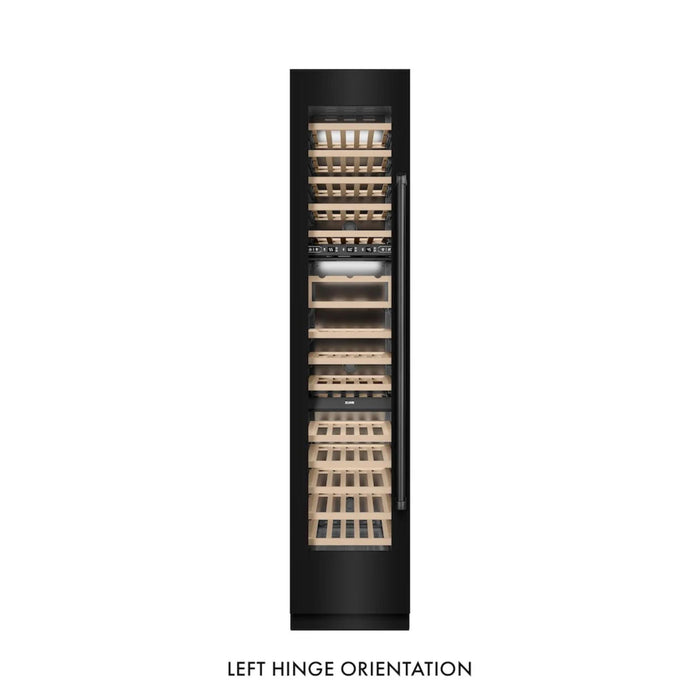 ZLINE 18-Inch 9.0 Cu. Ft. Triple Zone Left Hinge Column Wine Cooler in Black Stainless Steel