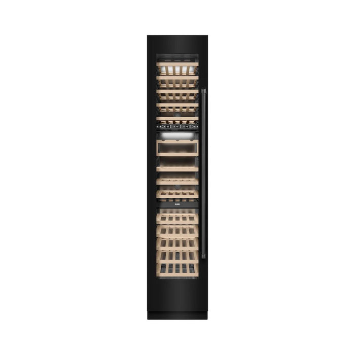 ZLINE 18-Inch 9.0 Cu. Ft. Triple Zone Left Hinge Column Wine Cooler in Black Stainless Steel