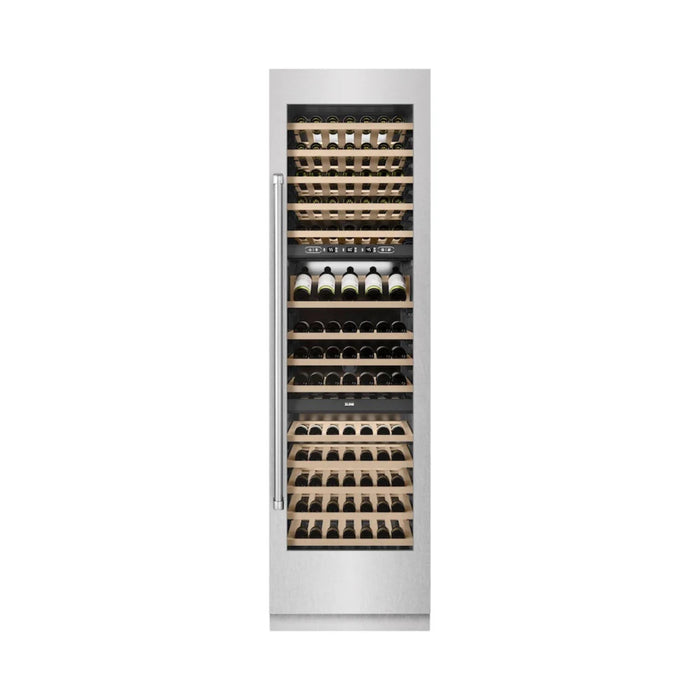 ZLINE 24-Inch Triple Zone 100 Bottle Column Wine Cooler in White Matte