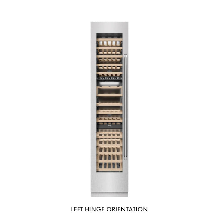 ZLINE 18-Inch 9.0 Cu. Ft. Triple Zone Left Hinge Column Wine Cooler in DuraSnow® Stainless Steel