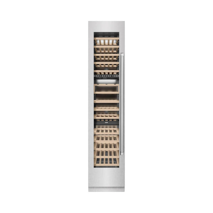 ZLINE 18-Inch 9.0 Cu. Ft. Triple Zone Left Hinge Column Wine Cooler in DuraSnow® Stainless Steel