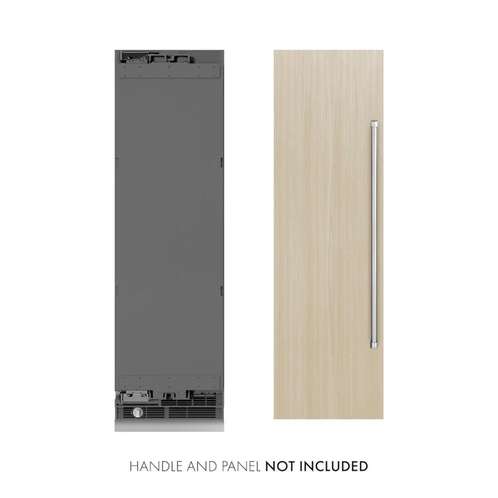 ZLINE 24-Inch Panel Ready Column Freezer with Graphite Gray Interior