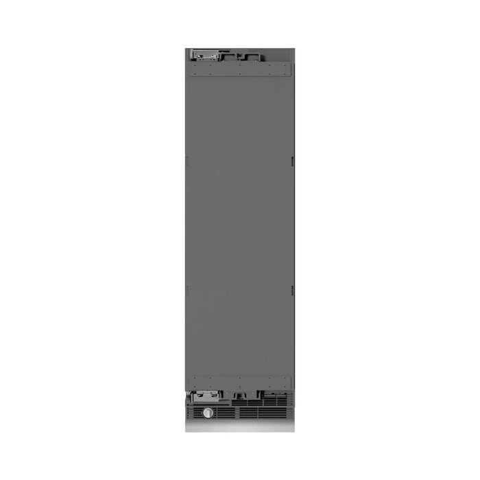 ZLINE Autograph Edition 24-Inch 12.4 Cu. Ft. Panel Ready Column Freezer with Graphite Gray Interior and Matte Black Accents
