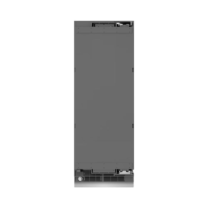 ZLINE Autograph Edition 30-Inch Panel Ready Column Refrigerator with Graphite Gray Interior and Matte Black Accents