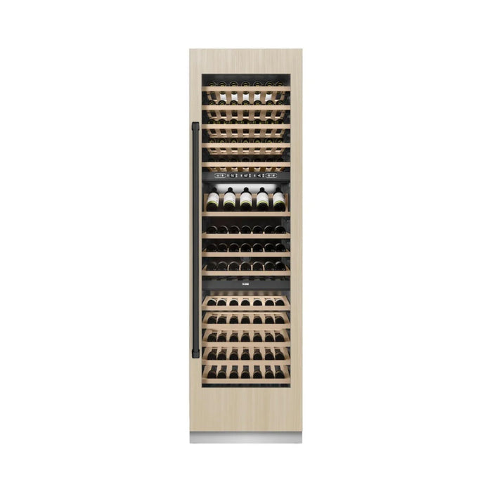 ZLINE 24-Inch 44-Bottle 4.8 Cu. Ft. Autograph Edition Dual Zone Built-In/Free Standing Wine Cooler with Matte Black Accents