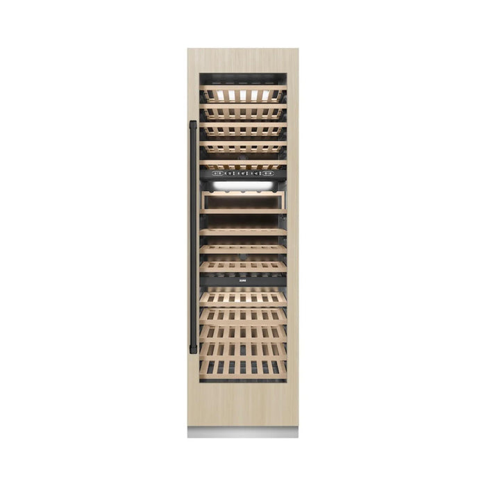 ZLINE 24-Inch 44-Bottle 4.8 Cu. Ft. Autograph Edition Dual Zone Built-In/Free Standing Wine Cooler with Matte Black Accents