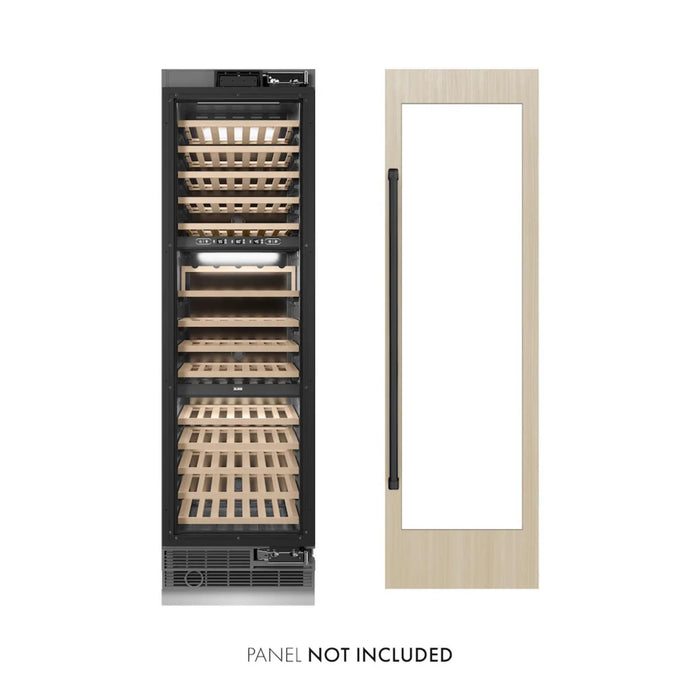 ZLINE 24-Inch 44-Bottle 4.8 Cu. Ft. Autograph Edition Dual Zone Built-In/Free Standing Wine Cooler with Matte Black Accents