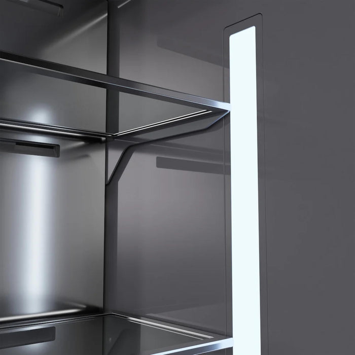 ZLINE 36" Built-In Bottom Freezer Refrigerator with Water Dispenser and Ice Maker in Satin Stainless Steel