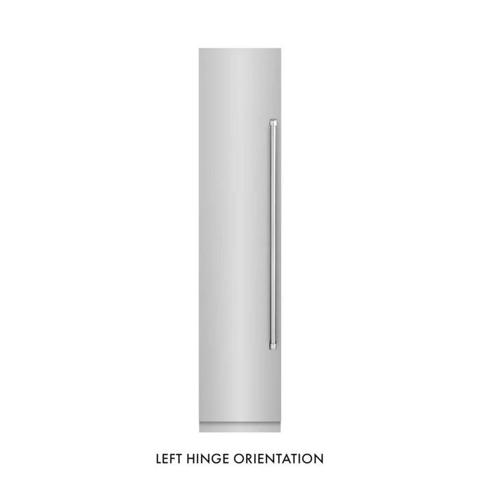 ZLINE 18-Inch Left Hinge Column Freezer in Stainless Steel with Graphite Gray Interior