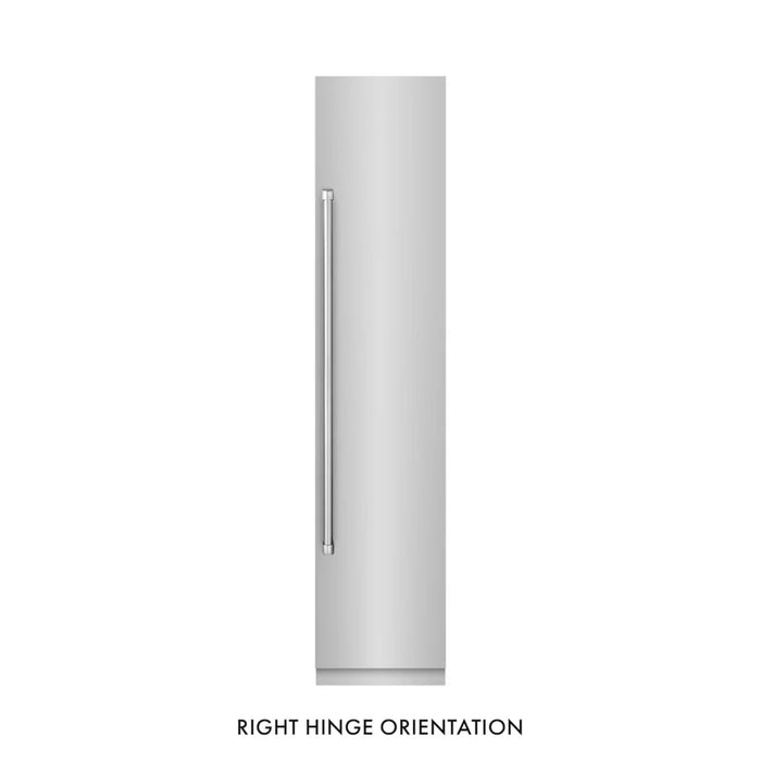 ZLINE 18-Inch Right Hinge Column Freezer in Stainless Steel with Graphite Gray Interior