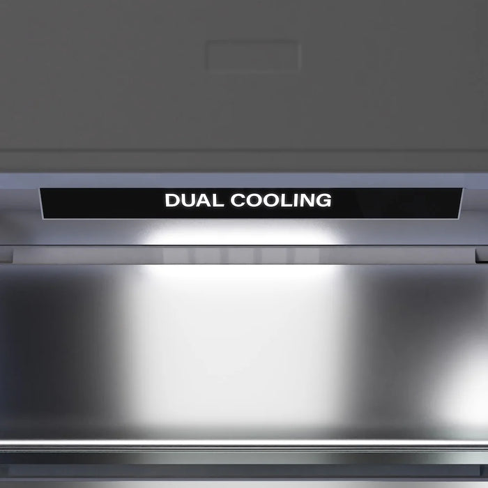 ZLINE Built-In Bottom Freezer Refrigerators with Graphite Gray Interior