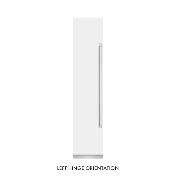 ZLINE 18-Inch Left Hinge Column Freezer in White Matte with Graphite Gray Interior
