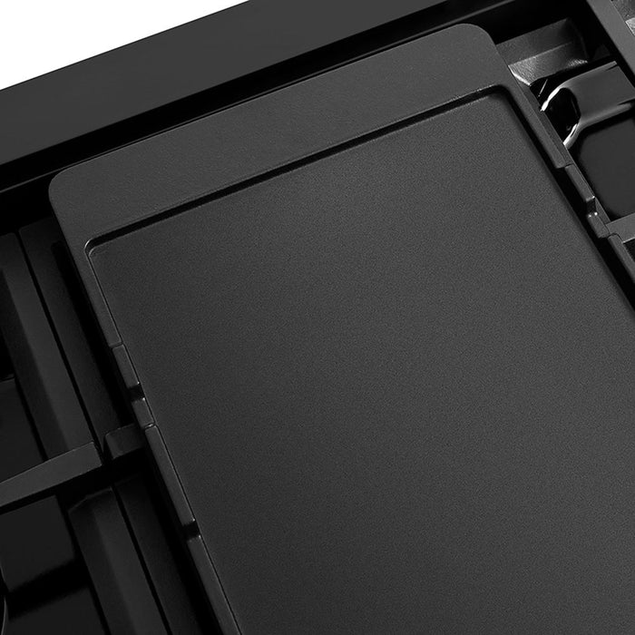 ZLINE Legacy Gas Rangetops Black Stainless with Brass Burners – 30", 36", & 48"