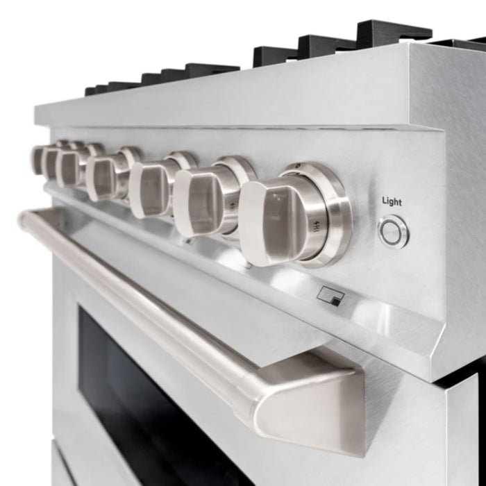ZLINE Classic Dual Fuel Ranges Satin Stainless Steel Finish