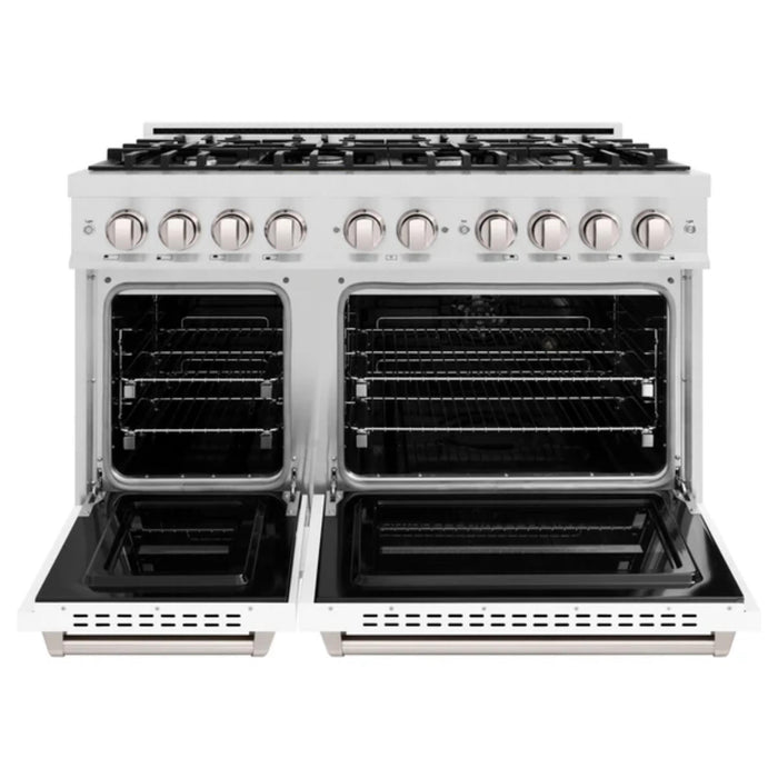 ZLINE Classic Dual Fuel Range Collection with White Matte Doors