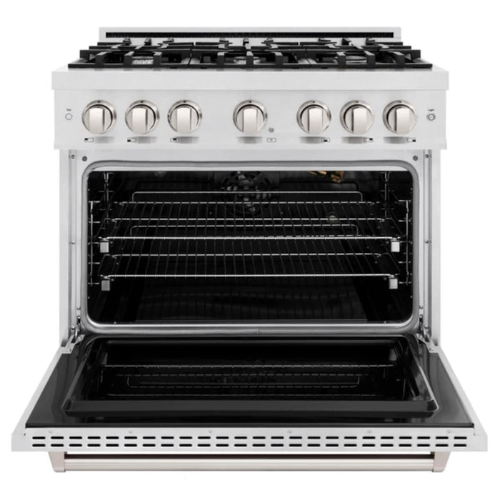 ZLINE Classic Gas Range with Convection Gas Oven Series in Satin Stainless Steel