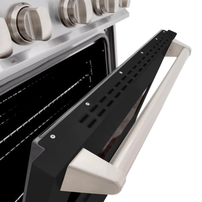 ZLINE Classic Gas Range in Stainless Steel with White Matte Doors