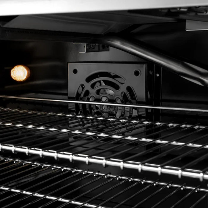 ZLINE Classic Gas Range in Stainless Steel with White Matte Doors