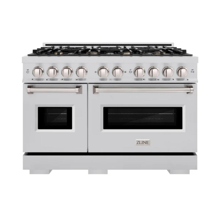 ZLINE Classic Gas Range with Convection Gas Oven in Stainless Steel with Brass Burners