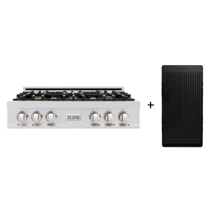 ZLINE Legacy Gas Rangetops with Brass Burners & Griddle – 30", 36", & 48"