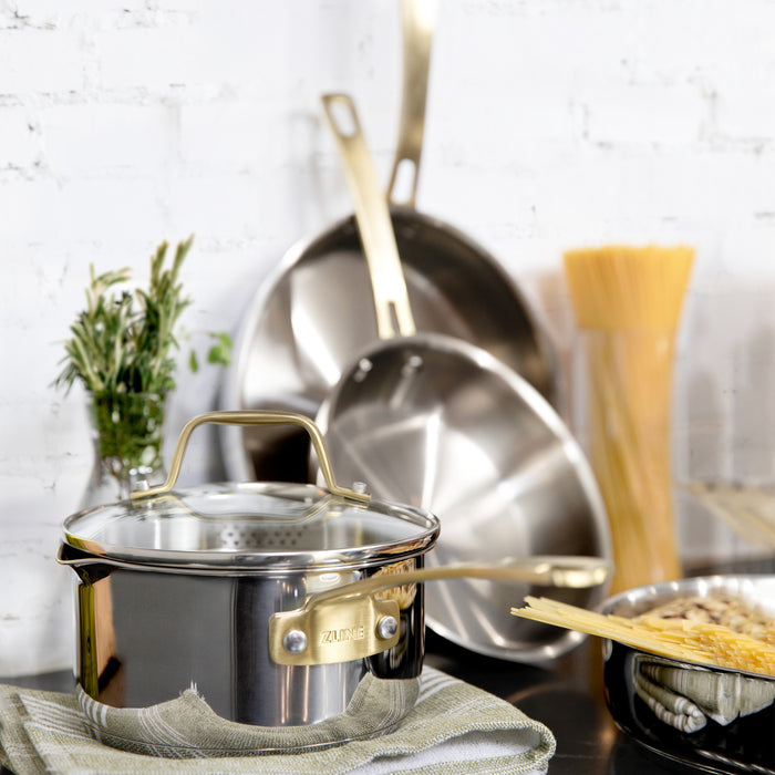 ZLINE 10-Piece Non-Toxic Stainless Steel Cookware Set